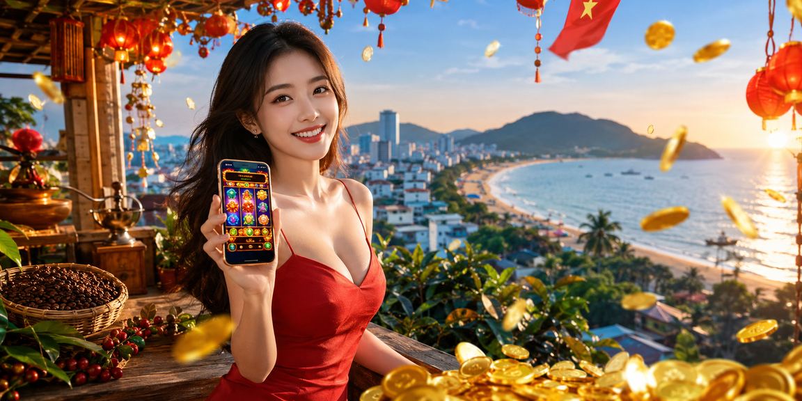 Người chơi tận hưởng Slot game tại quán cà phê Côn Đảo