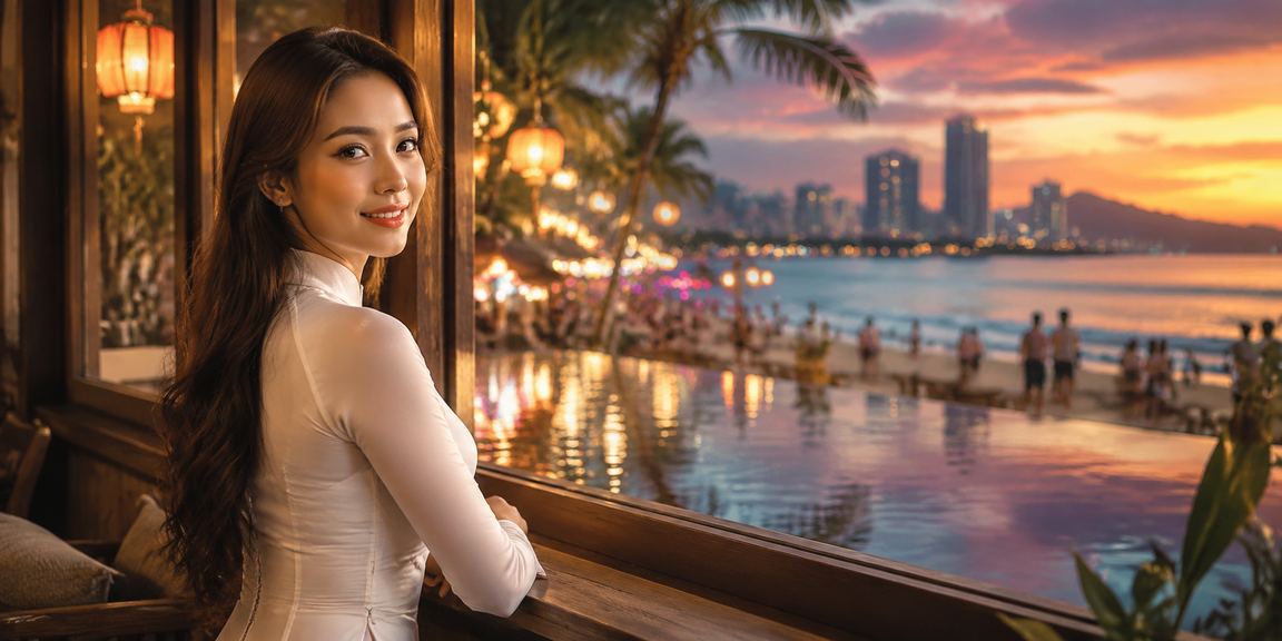Người dùng mặc áo dài thực hiện cá cược thể thao tại Đà Nẵng
