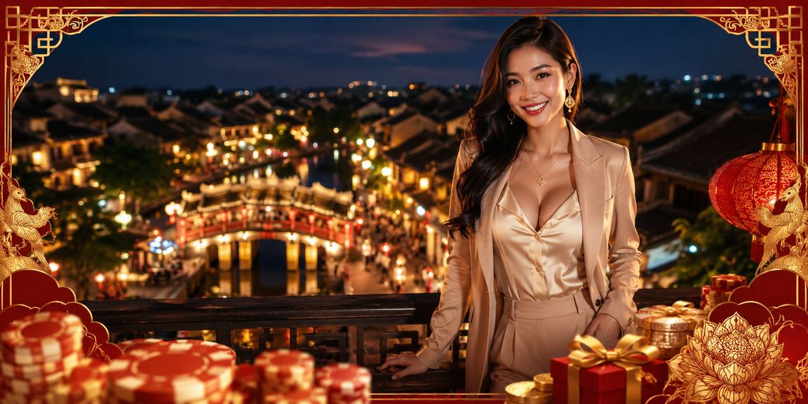 Không khí casino sôi động về đêm tại chợ đêm Hội An