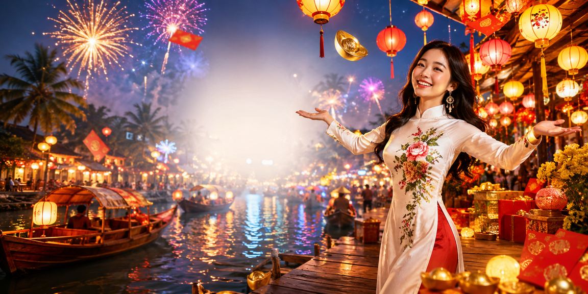 Người dân nhận thưởng phong bì đỏ tại chợ đêm miền Tây Mekong